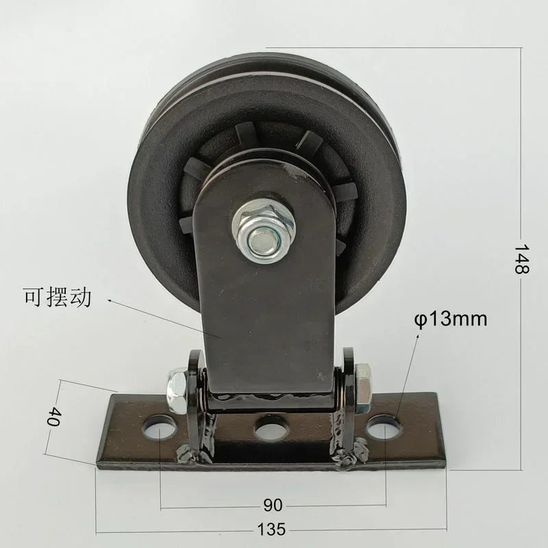 Home Gym Pulley System - ล้อหมุนสำหรับเครื่องดึงสายเคเบิล ระบบลูกรอกออกกำลังกาย ลูกล้อหมุนเงียบพร้อมคลิป