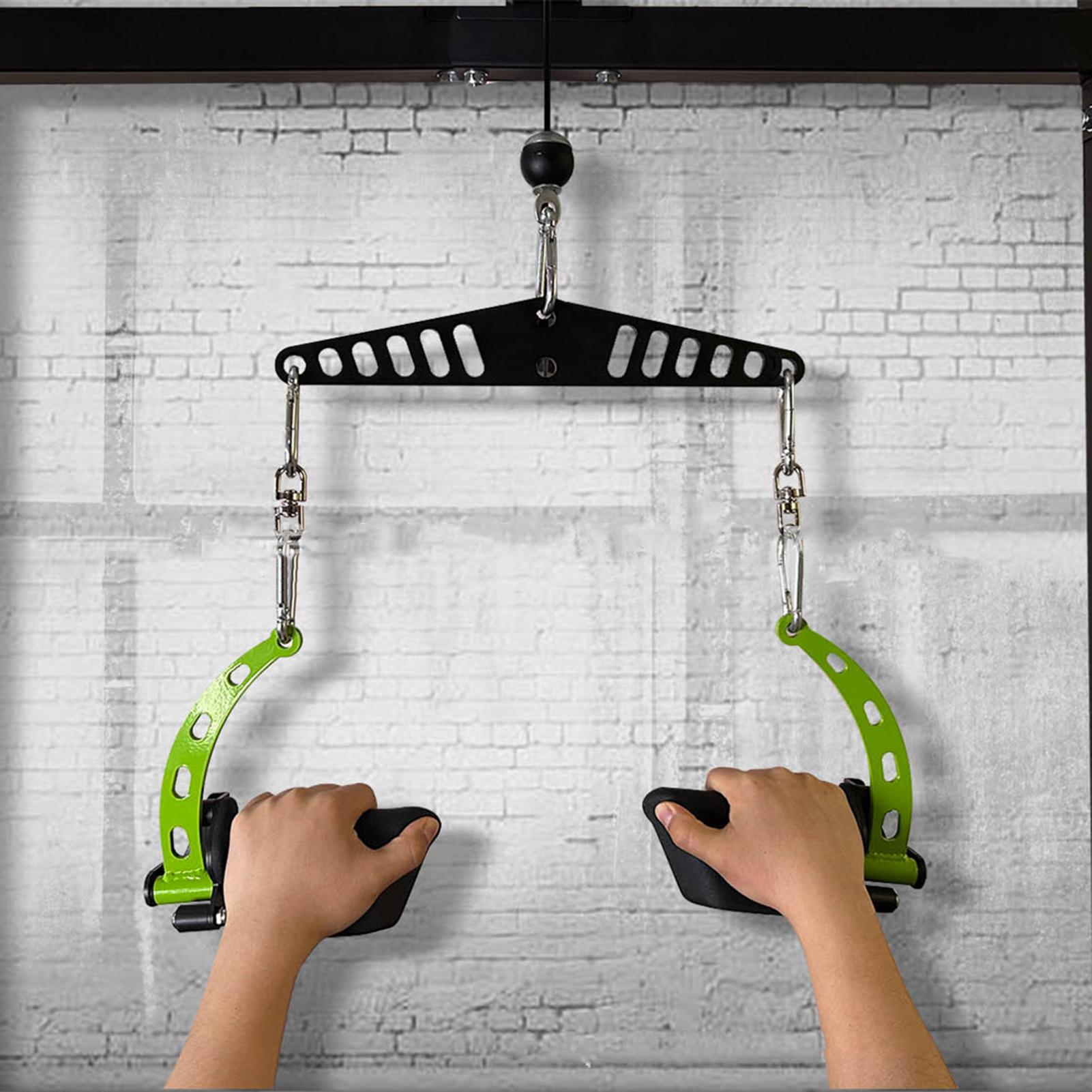Home Gym Pulley System - สายเครื่องสิ่งที่แนบมารอกระบบแผ่นอะแดปเตอร์ประหยัดพื้นที่ Multi-Hole Pulldown Machine Connector สําหรับ