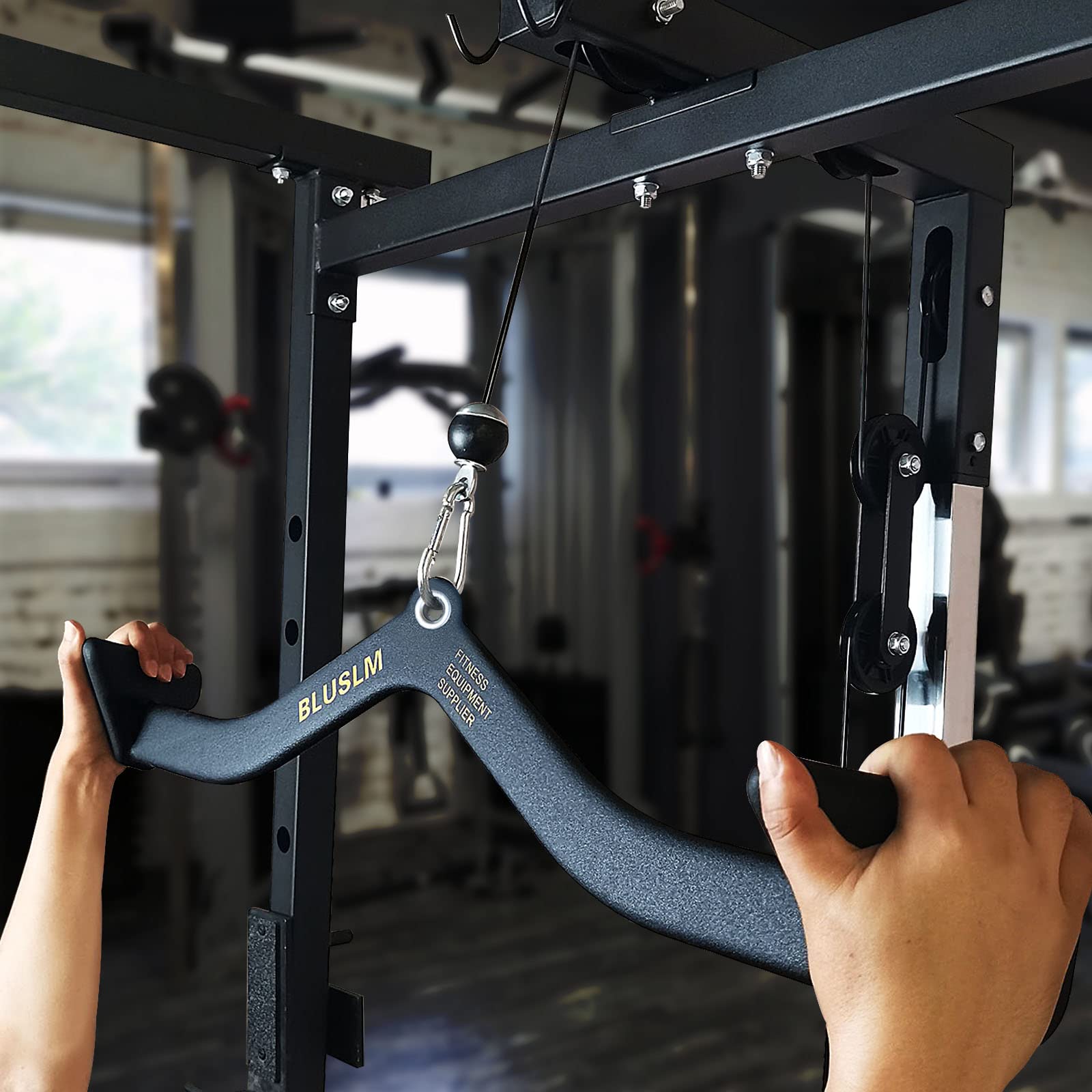 Home GYM Fitness Lat ดึง Handl - Home Gym Cable Machine บทวิจารณ์และราคา