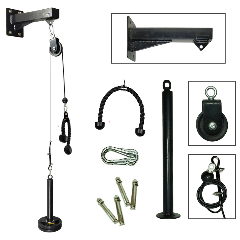 GYMติดผนังฟิตเนสDIYรอกสายเครื่ - Home Gym Pulley System บทวิจารณ์และราคา