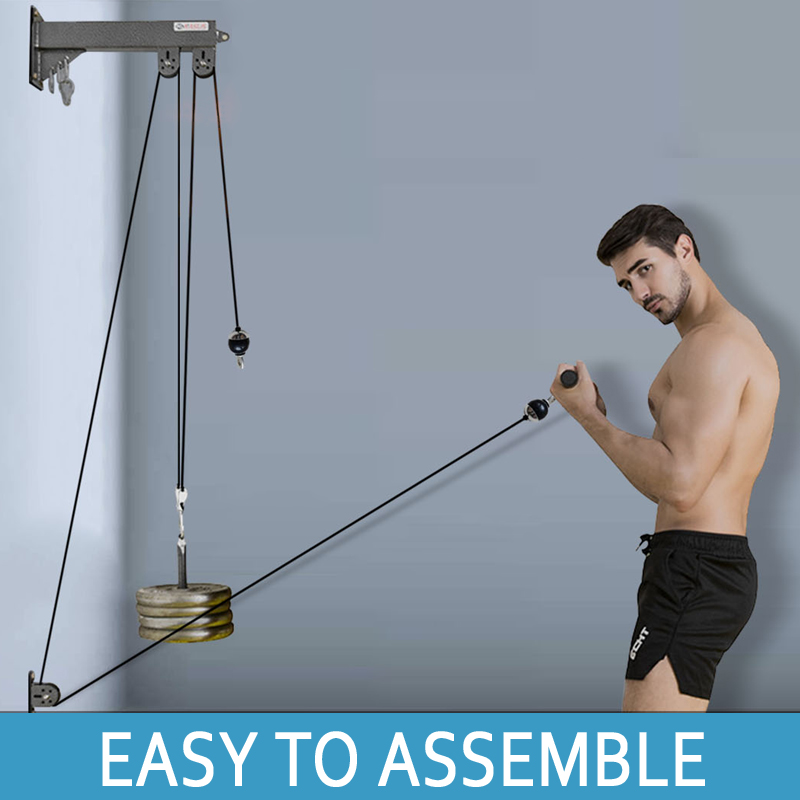 ระบบรอกยิมแบบติดผนัง - เครื่อง - Home Gym Pulley System บทวิจารณ์และราคา