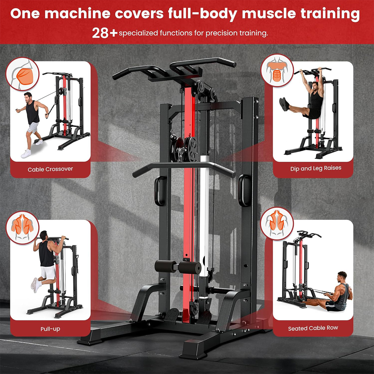 เครื่องออกกำลังกายที่บ้าน Poob - Home Gym Pulley System บทวิจารณ์และราคา