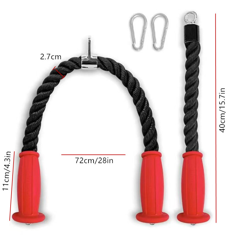 Ergonomic Tricep Ropes Non-Sli - Home Gym Cable Machine บทวิจารณ์และราคา