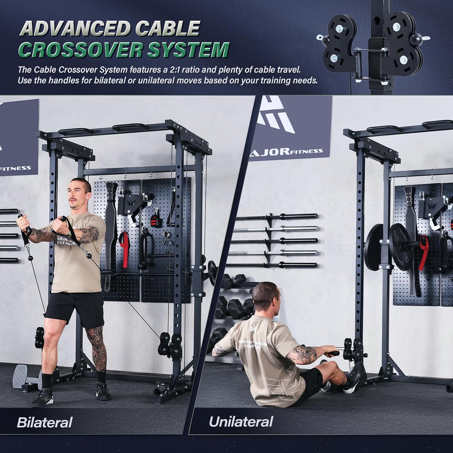 Drone3 Power Rack, แร็คออกกำลั - Home Gym Pulley System บทวิจารณ์และราคา