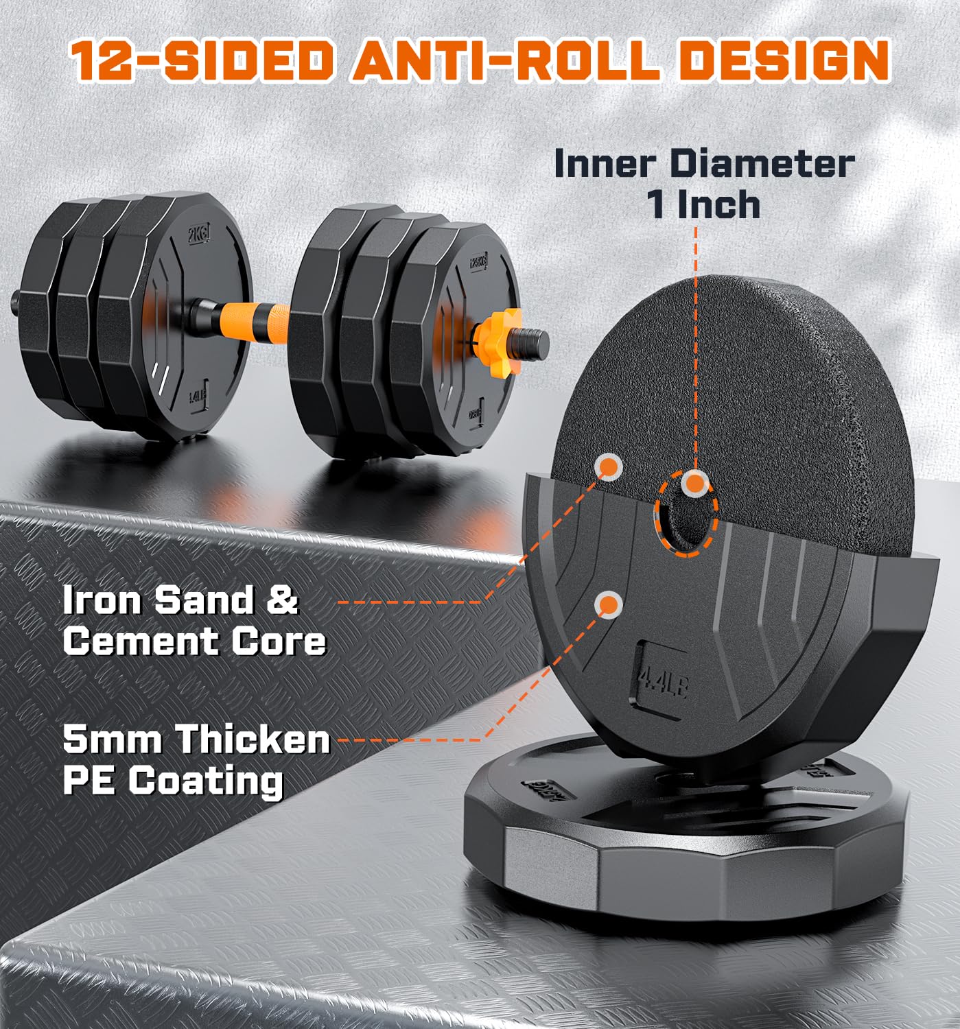 ดัมเบลปรับน้ำหนักได้ 5-in-1 น้ - Home Gym Used บทวิจารณ์และราคา