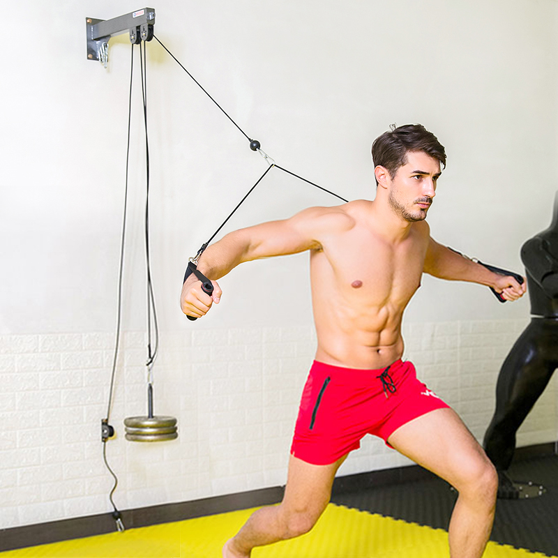 ชุดอุปกรณ์ออกกำลังกายแบบ DIY พ - Home Gym Pulley System บทวิจารณ์และราคา