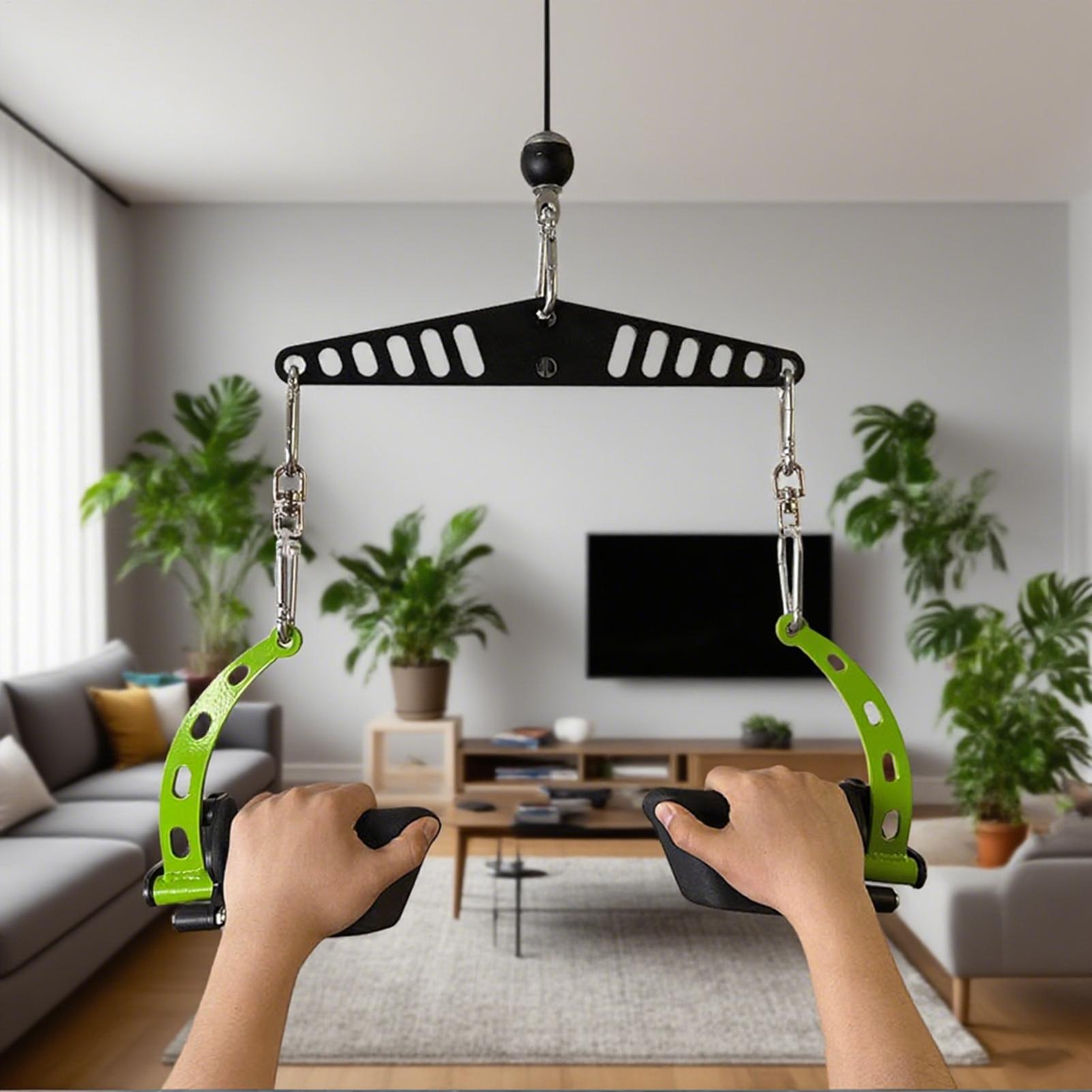 สายเครื่องสิ่งที่แนบมารอกระบบแ - Home Gym Pulley System บทวิจารณ์และราคา