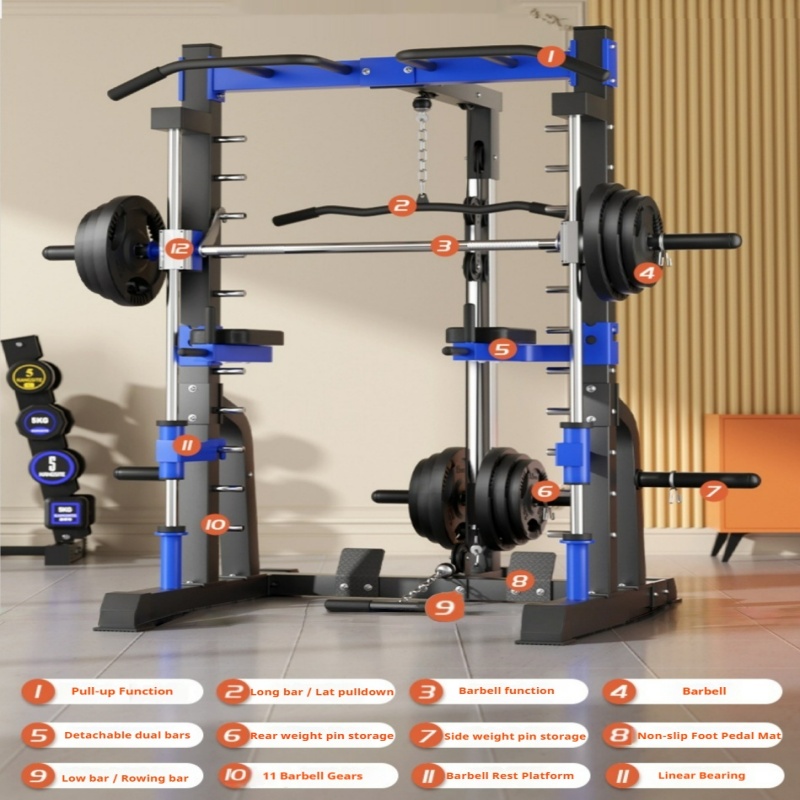 โครงสร้างอุปกรณ์ออกกำลังกายอเน - Home Gym Cable Machine บทวิจารณ์และราคา